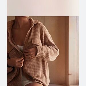 Aerie Women’s Lumber Jane Waffle Knit Oversized Boho